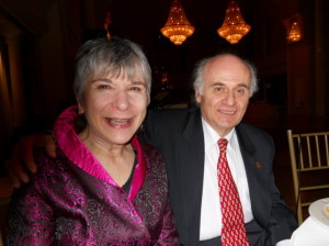 Co-emcee Ellen with Maestro Nurhan Arman, Sinfonia Toronto Green Gala, March 26, 2011